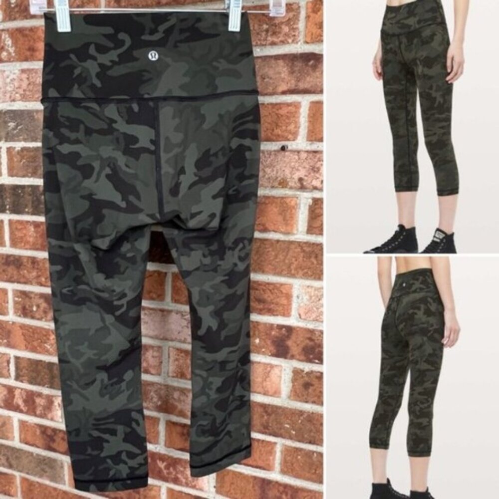Lululemon  ^* Wunder Under Crop High-Rise  Full-On Luxtreme 21" EUC